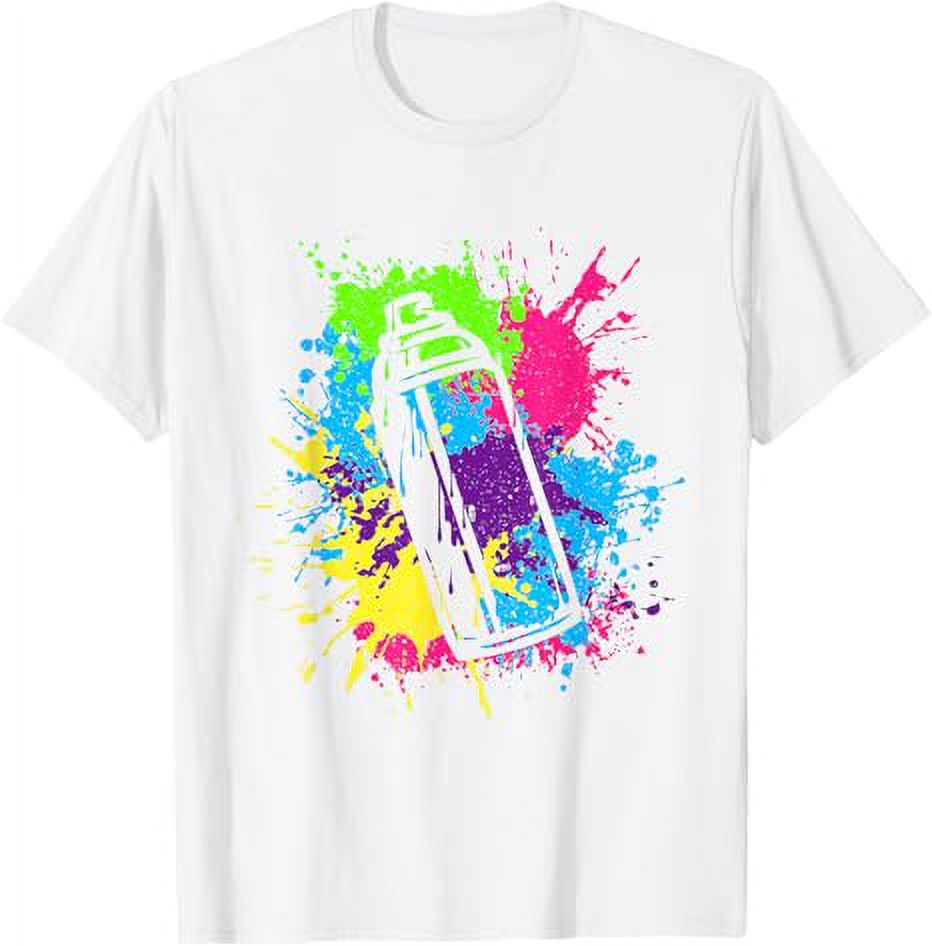 Fat Cap Graffiti Graphic Spray Paint Cans Street Art Artist TShirt