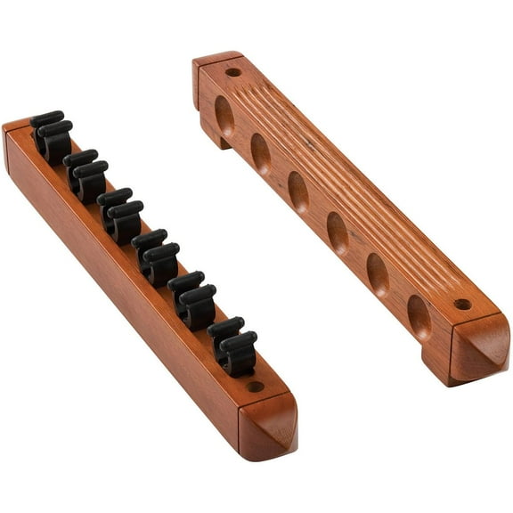 Fat Cat 2-Piece Wall Cue Rack, 6 Billiard/Pool Cue Rack