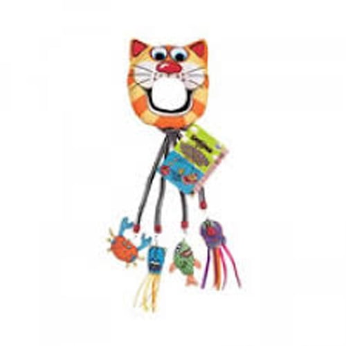 Fat Cat Catfisher Doorknob Hanger with 4 Dee-Lux Kitty Lures, Assorted