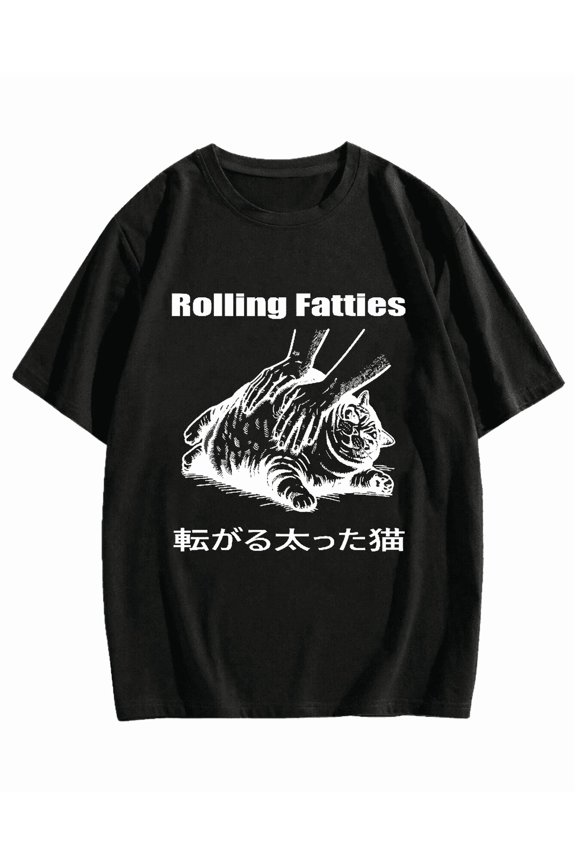 Fat Cat Cotton casual T-shirt