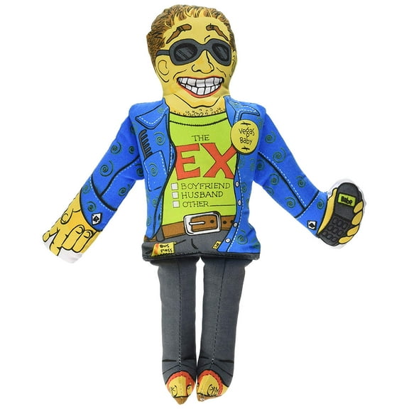 Fat Cat Doggy Hoots Plush Squeaker Canvas Pet Toy Floppability Dog Toy Ex Husband Boyfriend