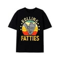 thumbnail image 1 of Fat Cat Graphic Tee Cotton T-Shirt Top Comfortable Casual Short Sleeve Round Neck Comfort Black S-5XL, 1 of 5
