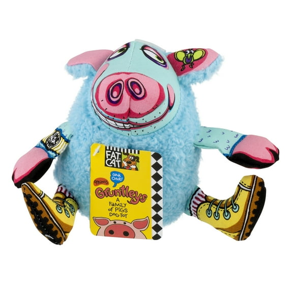 Fat Cat Gruntleys Minis Durable Dog Toy, Multicolor