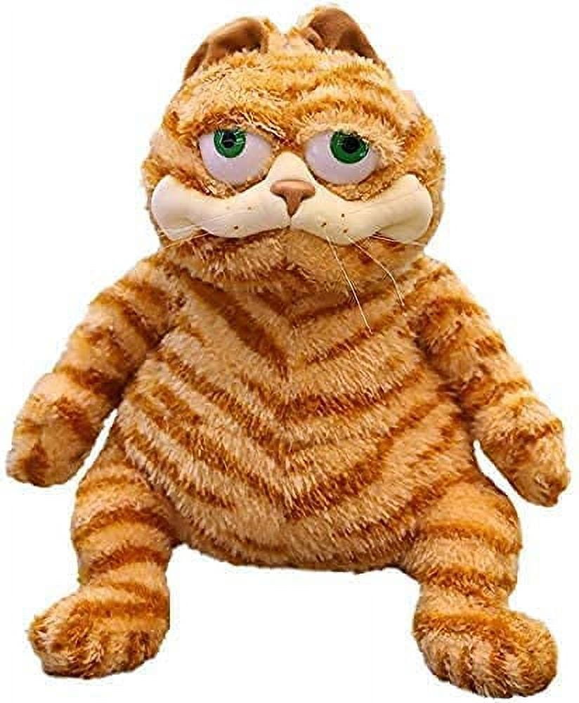 biczng Kawaii Fat Cat Plush Toy Stuffed Animal Doll Funny Plush Garfield Toy Cat Cartoon Doll Kid Birthday Gift 30 cm Orange, Kids Unisex, Size: Large