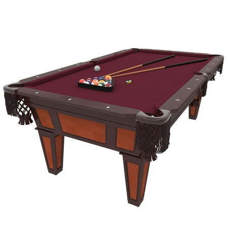 Fat Cat Reno 7.5' Billiard Table with Play Package - Burgundy