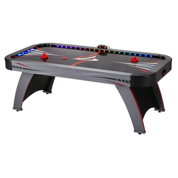 Fat Cat Volt 7' LED Illuminated Air Hockey Game Table, 83.00" x 42.00" x 31.00"