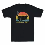 Fat Cats Chonky Boy T-Shirt Funny Chonk Meme Cat Gifts for Women Men Tee