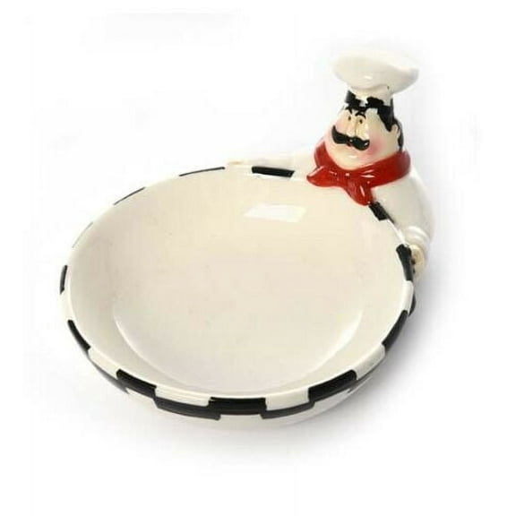 Fat Chef Kitchen Dish for Holding Scouring Pads, Soap, Candy, and Nuts