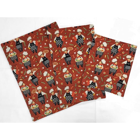 Fat Chefs Countertop Appliance Slider Mats by Penny's Needful Things (Pizza Chefs) Small