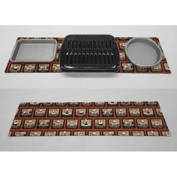 Fat Chefs Hot Pads or Hot Pad Runner by Penny's Needful Things (Small: 11 x 18) (Bistro Chefs)