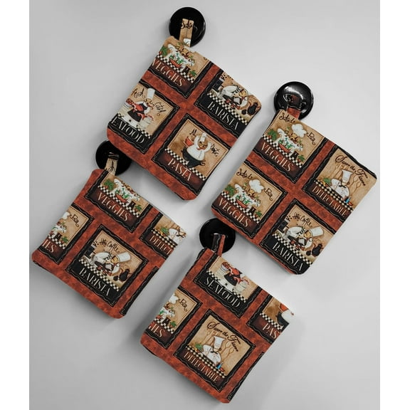 Fat Chefs Pot Holders (Set of 2) by Penny's Needful Things (Bistro Chefs)