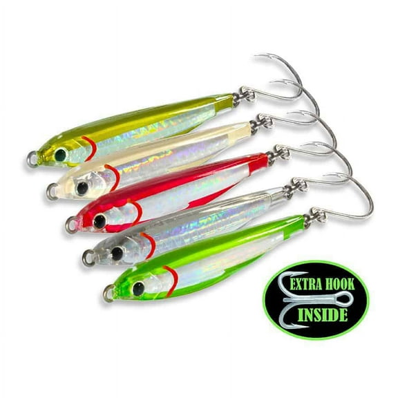 Fat Cow Epoxy Resin Fat Minnow Epoxy Resin Jig, 3/4oz, Bone