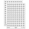 thumbnail image 1 of Fat Cute Bearded Dragon Lizard Reptile 200+ Round Stickers - White - Matte Finish - 0.50" Size, 1 of 3