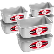 Fat Daddios BP-5640CASE Anodized Aluminum Bread Pan, 5.5 x 3.125 x 2.375 Inch, Bread Loaf Pans, Aluminum Loaf Pans, Silver