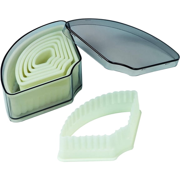 Fat Daddio's CKC-2062 Pastry Cutter, 30 x 10, 20 x 40, 30 x 60, 40 x 70, 50 x 90, 60 x 105, 70 x 120 mm, Off-white