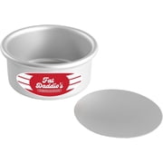 Fat Daddios Anodized Aluminum Round Pan, 4 x 2 Inch Cheesecake Pan, Silver, Removable Bottom, Specialty Dessert Bakeware