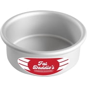 Fat Daddios Anodized Aluminum Baking Pan, 5 x 2 Inch Round Cake Pan, Silver, Layered Cake & Deep Dish Pizza Bakeware