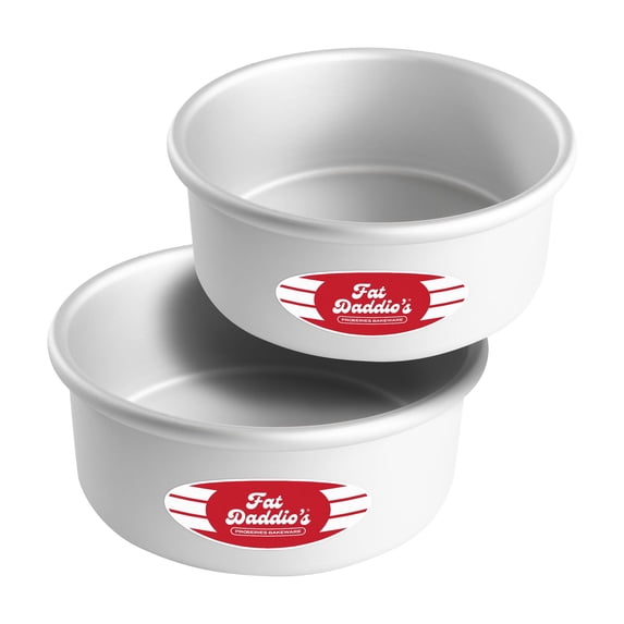 Fat Daddio's PRD-73SET Anodized Aluminum Round Cake Pans, 2 Piece Set ...