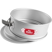 Fat Daddios 10 x 3 Inch Round Cake Pan, Anodized Aluminum Springform Pan, Removable Base, Silver