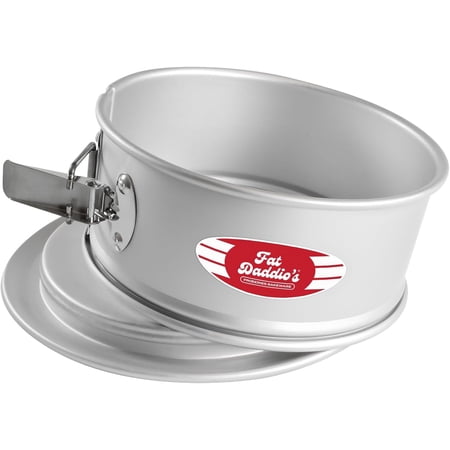 Fat Daddio's 9 x 3 Inch Round Cake Pan, Anodized Aluminum Springform Pan, Removable Base, Silver