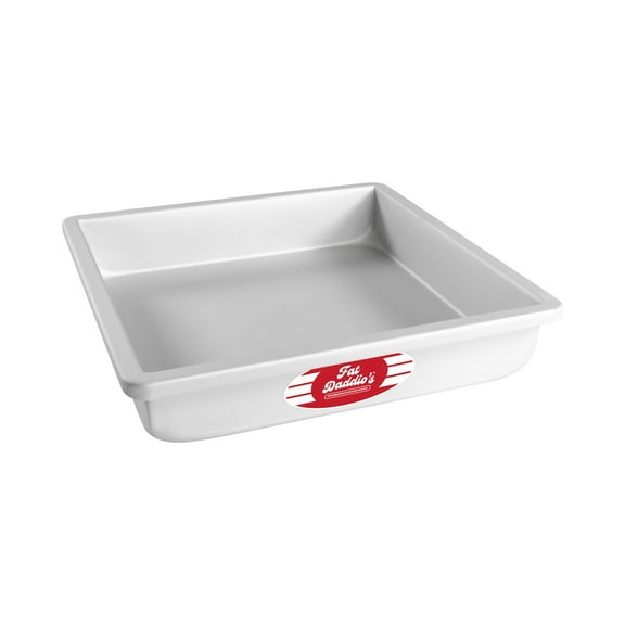 Fat Daddio's PSQ-10102 Anodized Aluminum Square Cake Pan, 10 x 2 inch