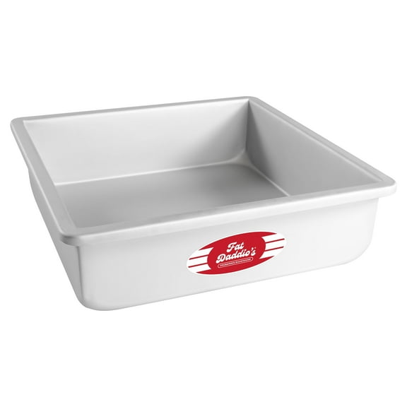 Fat Daddio's PSQ-10103 Anodized Aluminum Square Cake Pan, 10 x 3 inch