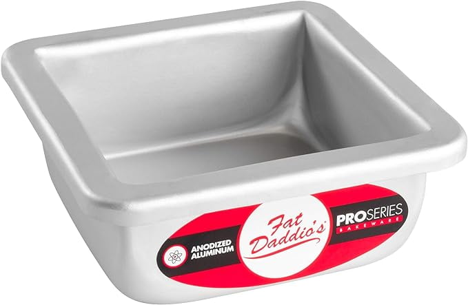 4.5-Inch Square Anodized Aluminum Non-Stick Cake Pan