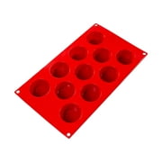 Fat Daddio's SMF-022 Non-Stick Red Silicone Bakeware 11-Cavity Muffin (1.7 oz)