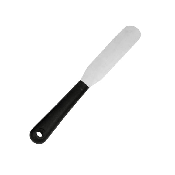 Fat Daddio's SPAT-475S Stainless Steel Straight Spatula, 4.75 Inch, Black, Silver
