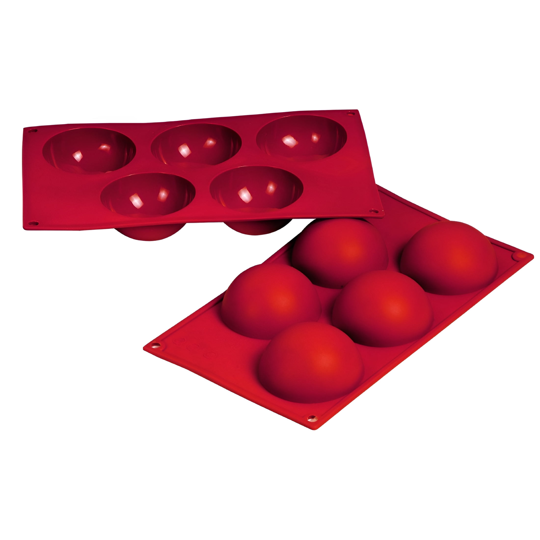 Fat Daddio's Silicone Bakeware Hemisphere 4 oz 5 Cavities