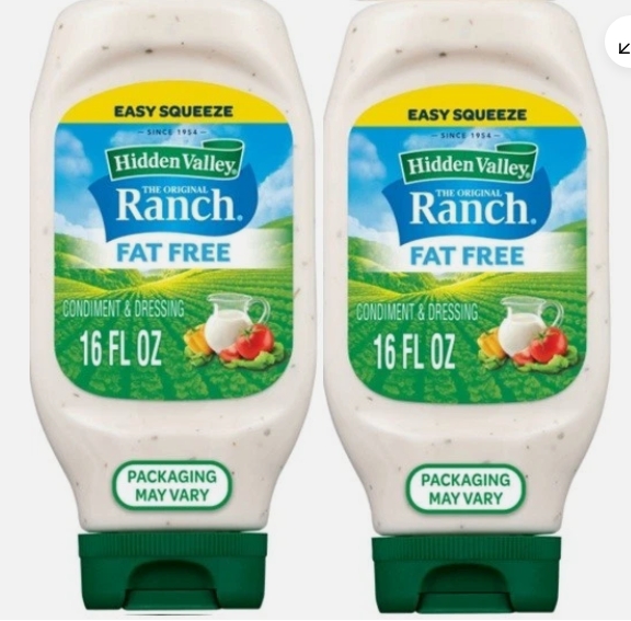 Fat Free Ranch Condiment and Dressing, 2 Bottles, 16 oz - Walmart.com