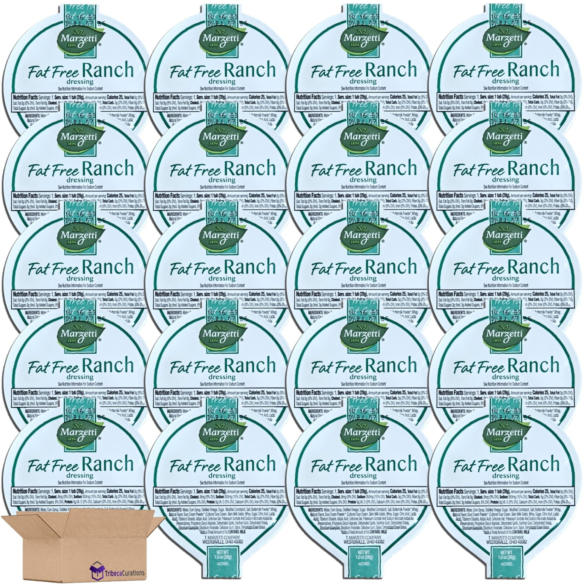 Fat Free Ranch Dressing Cups 1 Ounce 20 Count Value Pack