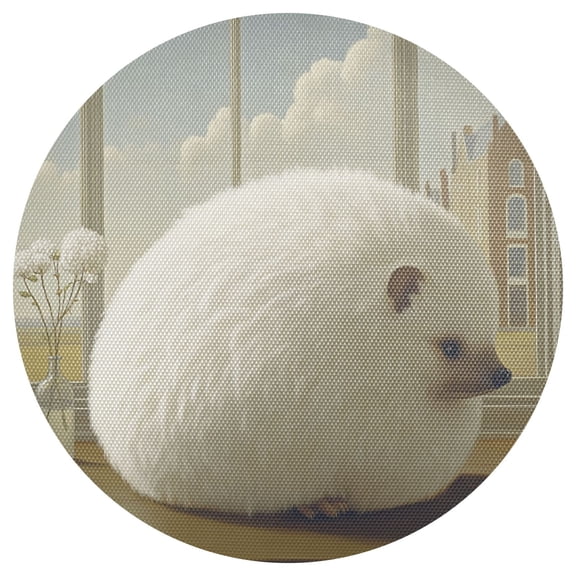 Fat Hedgehog 6-Piece 15.4in Durable PVC Plate Mats, Heat-Resistant for Parties and Dining