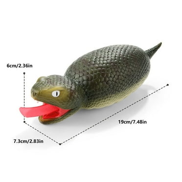 Fat Little Snake Squeeze Out Long Tongue with Sound Fun Pranking Fidget Toys Horror Snake Squeeze Sensory Toys