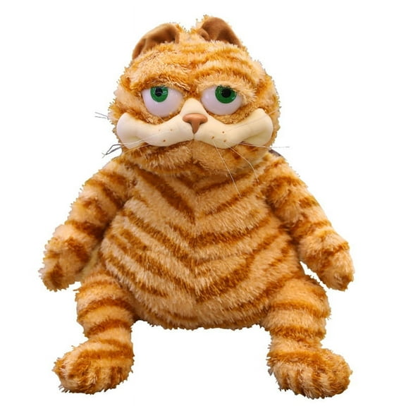 Fat Orange Plush Cat Stuffed Animal Toys, Lifelike Yellow Tabby Cat Kitty Toy for Boys and Girls Children Christmas Birthday Gift (11.8 & 17.7 inches)