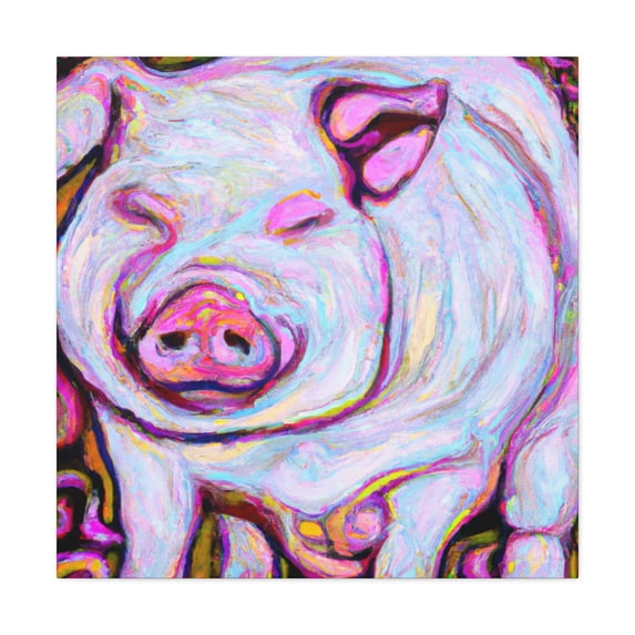 "Fat Pig Sunshine Joy" - Canvas
