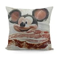 thumbnail image 1 of Fat Pork Food Texture Throw Pillow Square Cover, 1 of 5