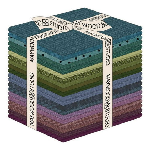 Fat Quarter Bundle - Bonnie Sullivan Woolies Flannel Gemstones Maywood Studio 20 Count Fat Quarters Flannel Fabric Precuts (FQ-MASWOF-GEMS) M421.31