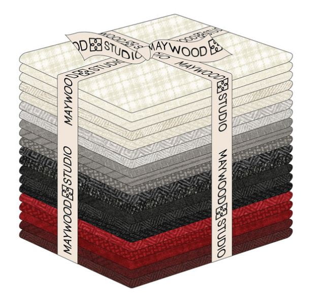 Fat Quarter Bundle - Bonnie Sullivan Woolies Flannel Winterberries Maywood Studio 20 Count Fat Quarters Flannel Fabric Precuts (FQ-MASWOF-WINT) M421.30