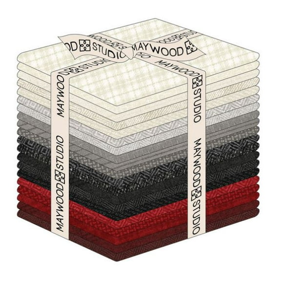 Fat Quarter Bundle - Bonnie Sullivan Woolies Flannel Winterberries Maywood Studio 20 Count Fat Quarters Flannel Fabric Precuts (FQ-MASWOF-WINT) M421.30