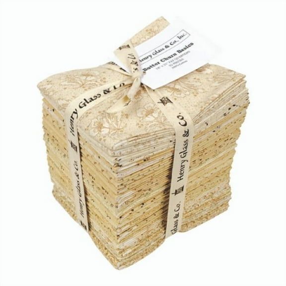 Fat Quarter Bundle - Butter Churn by Kim Diehl for Henry Glass & Co. Quilter's Cotton Precuts 32 Fat Quarters (FATQUAR-BUTTERCHURN) M205.22