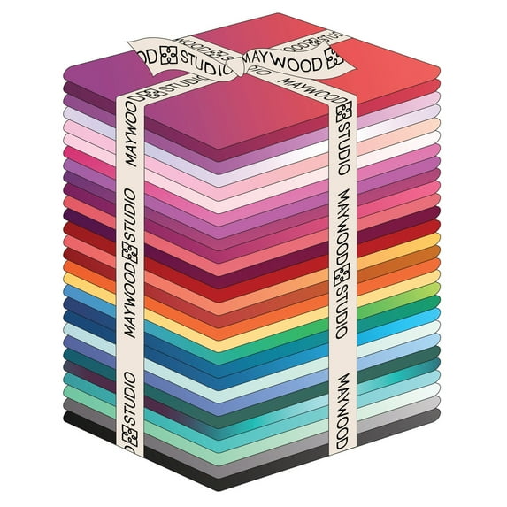 Fat Quarter Bundle - Gelato Multi-Color Ombres Maywood Studio 28 Count Fat Quarters Quilter's Cotton Fabric Precuts (FQ-MASGELA) M203.31