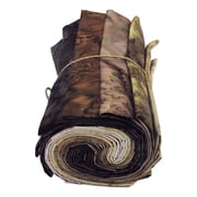 Fat Quarter Bundle - Hoffman 1895 Watercolors Naturally Beautiful Earth Tones Browns Naturals Batiks 12 Count Fat Quarters 1895FQ-58-EARTH M533.07