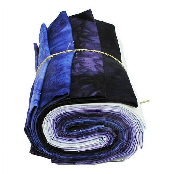 Fat Quarter Bundle - Hoffman 1895 Watercolors Pristine Purple Batiks 12 Count Fat Quarters (1895FQ-14-PURPLE) M533.03