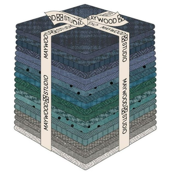 Fat Quarter Bundle - Woolies Flannel by Bonnie Sullivan Stormy Seas 20 Count Fat Quarters (FQ-MASWOF-STS) M209.20
