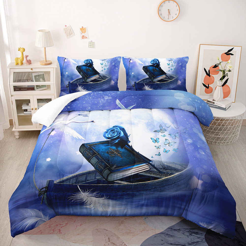 Fat Quilt Digital Printing Feather Silk Cotton Quilt Core Animal Cow