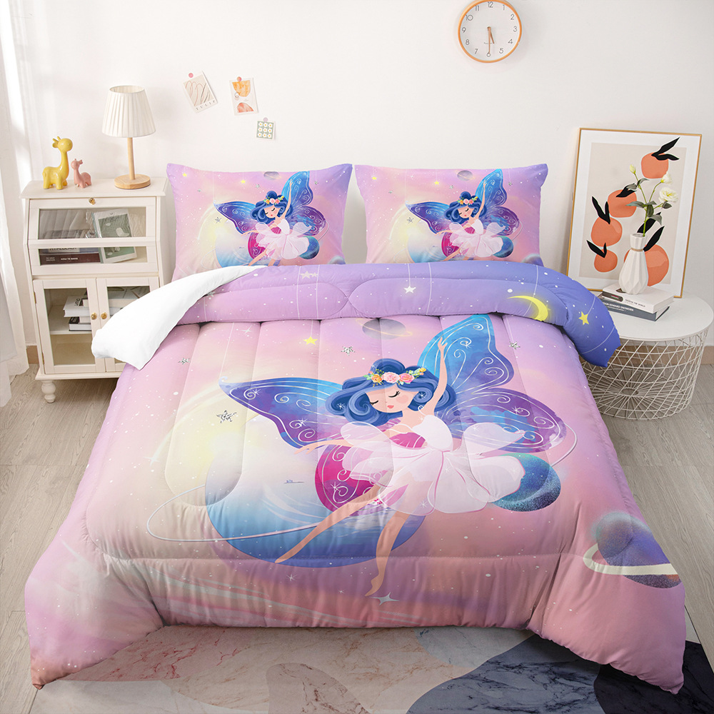 Fat Quilt Digital Printing Feather Silk Cotton Quilt Core Butterfly