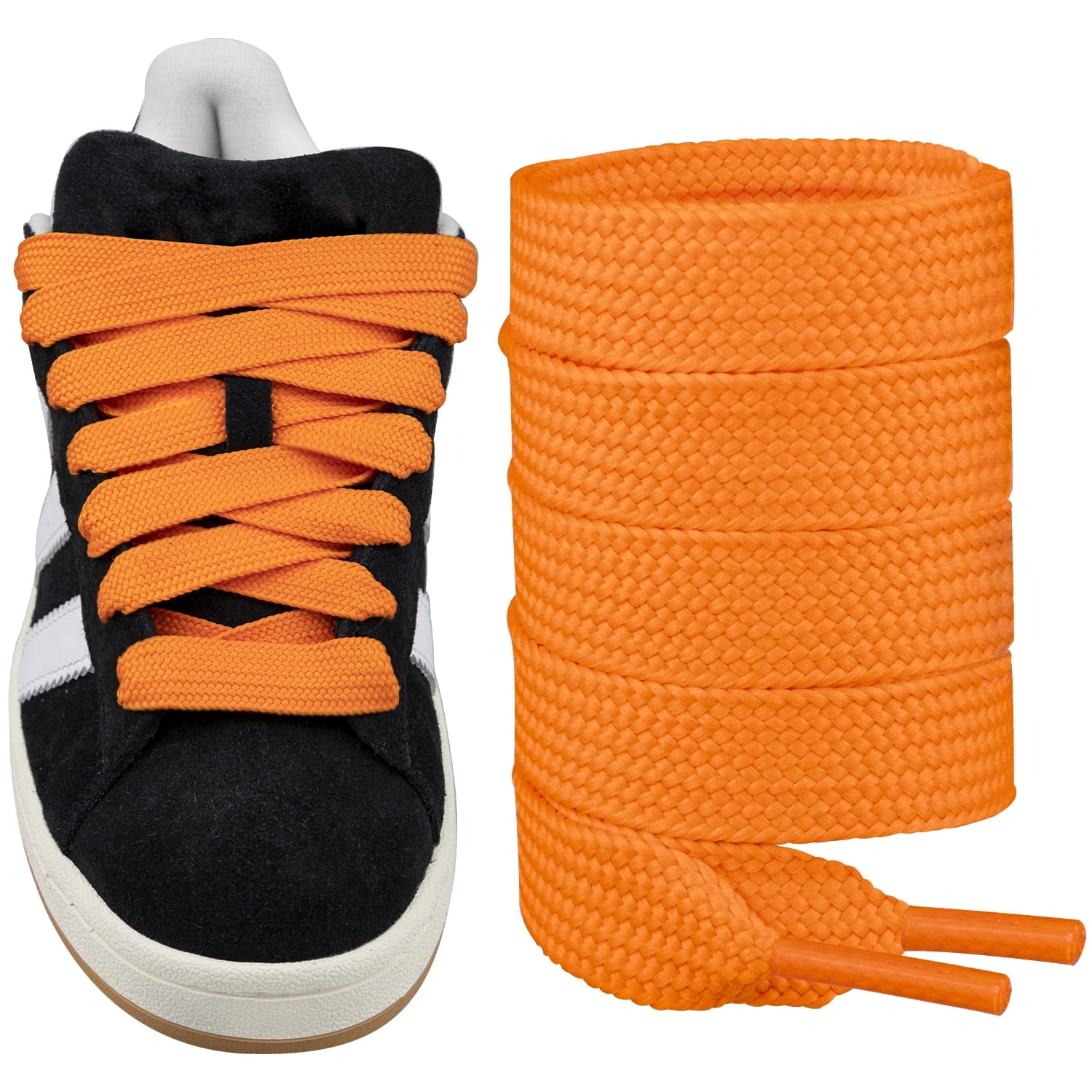 Fat Shoelaces for Adidas Campus 00s,16MM Chunky Thick Flat Wide Jumbo Shoe  Laces Replacement Laces for Sneaker shoes(Color:Orange,Size:45Inch) -  Walmart.com