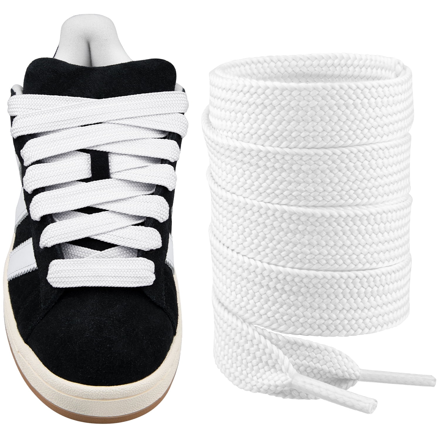 Fat Shoelaces for Adidas Campus 00s,16MM Chunky Thick Flat Wide