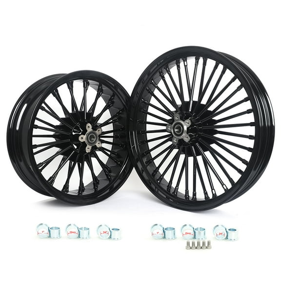 Fat Spoke 21''x3.5 18''x5.5 WHEELS Single Disc for Harley Dyna Low Rider FXDWG Wide Glide